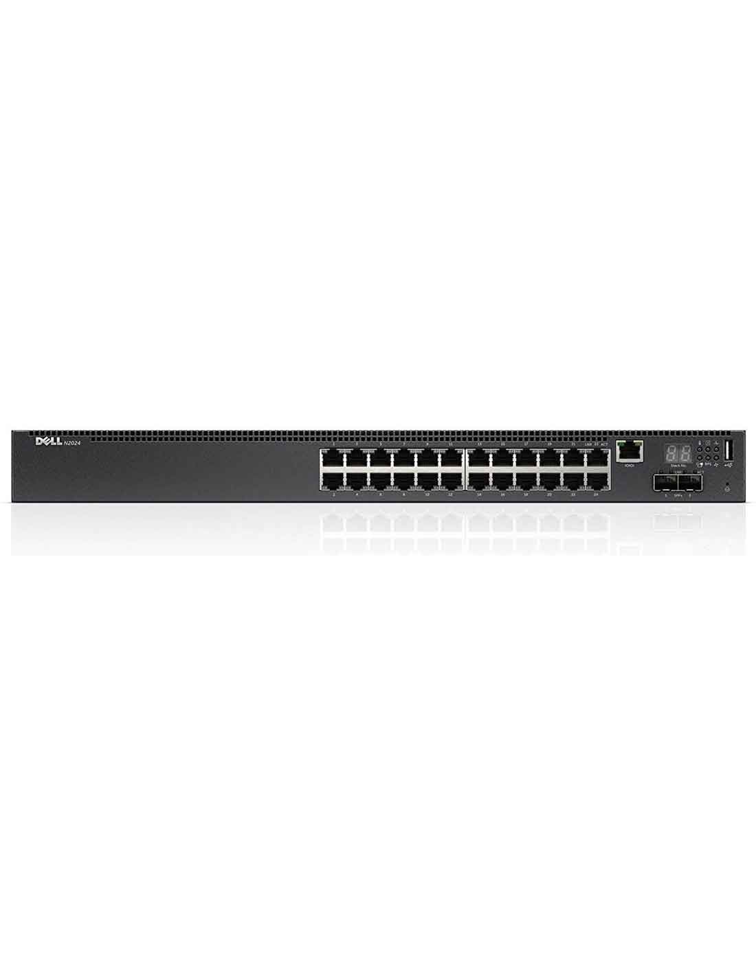 Dell Networking N2024 Switch 24 x 10/100/1000 + 2 x 10 Gigabit SFP+ at a cheap price in Dubai