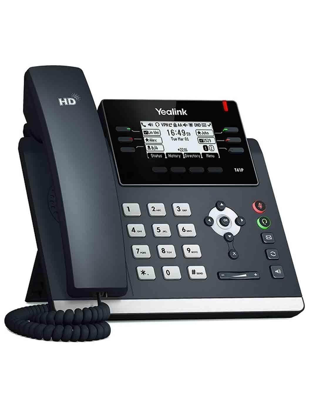 Yealink SIP-T41P Ultra-elegant IP Phone at a Cheap Price in Dubai Online Store