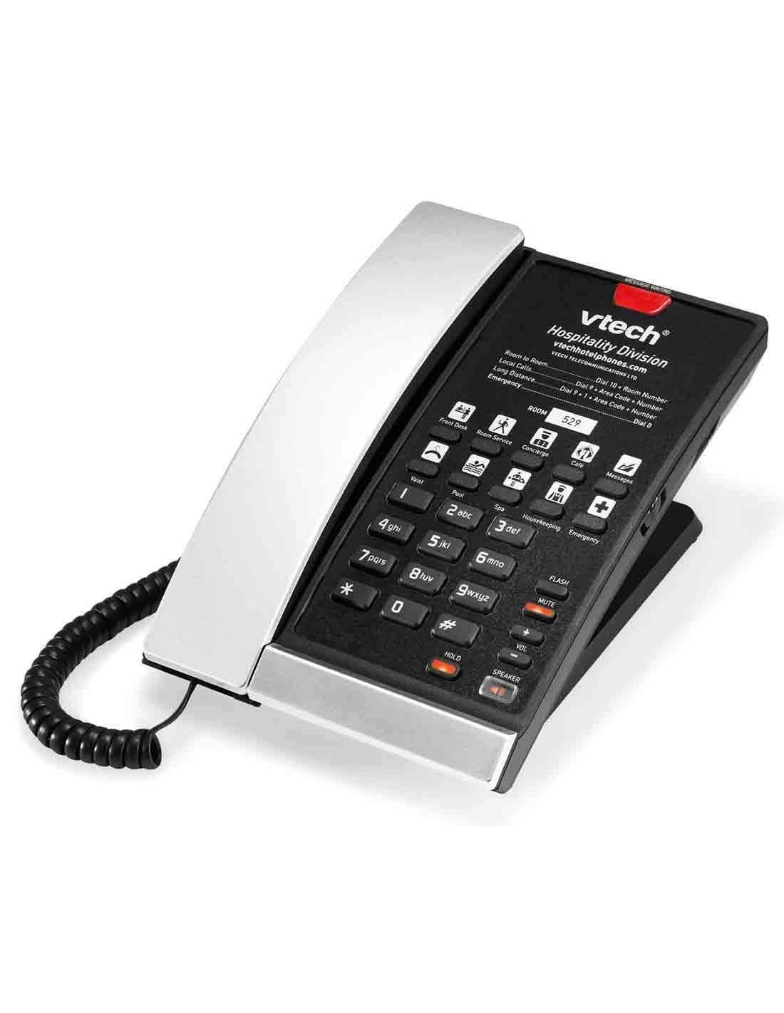 VTech A2210-NS Silver & Black Analog Corded Phone for Guest Room in Dubai UAE